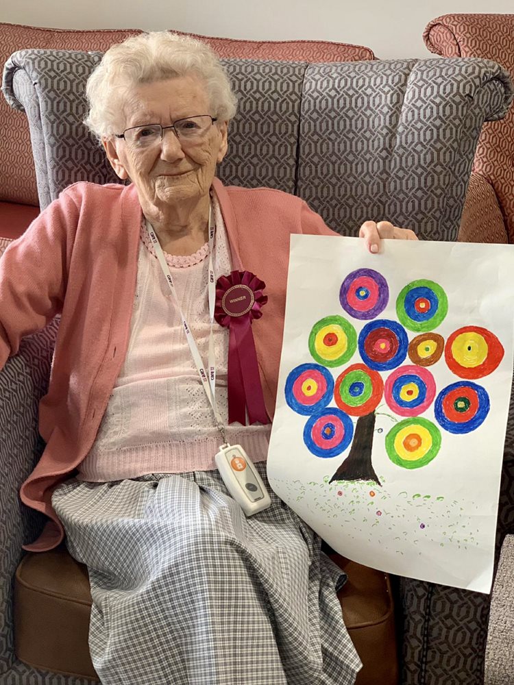 Ready, set, draw – Whitstable care home residents take part in worldwide art festival